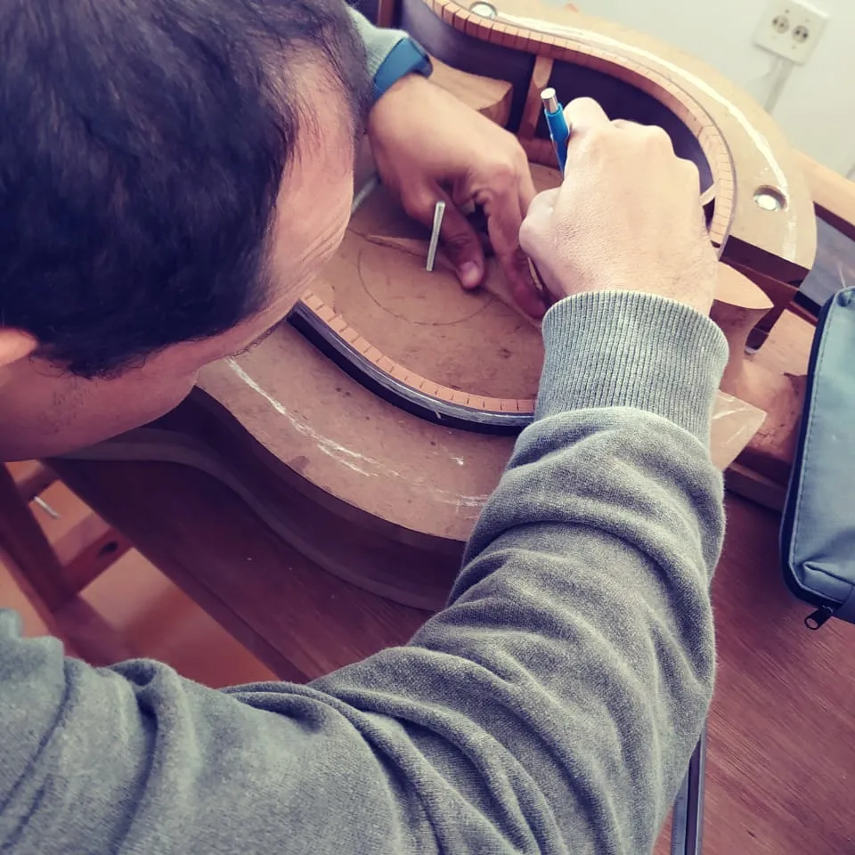 Processo de construção no ateliê